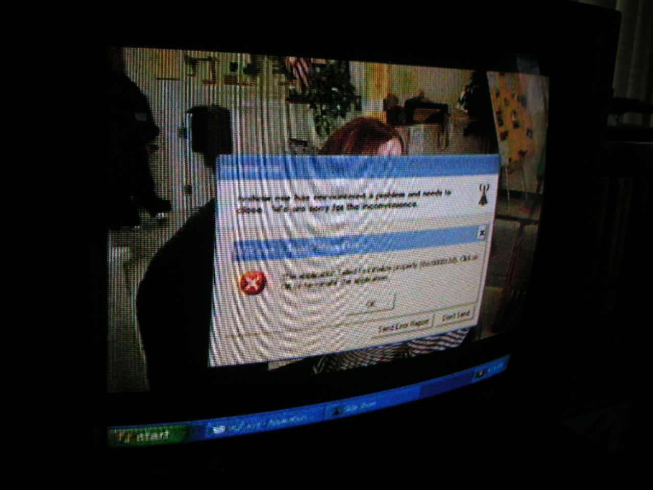 Windows Error on TV